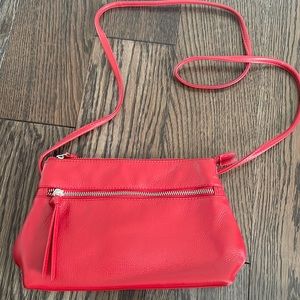RFID Red leather purse